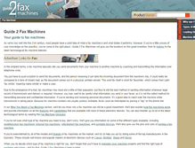 Tablet Screenshot of guide2faxmachines.com